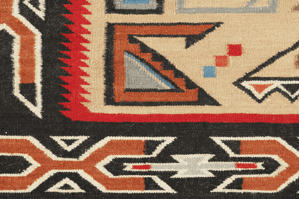 HAND WOVEN NATIVE STYLE COLLECTOR'S GRAND SOUTHWEST RUGS (NHWD)